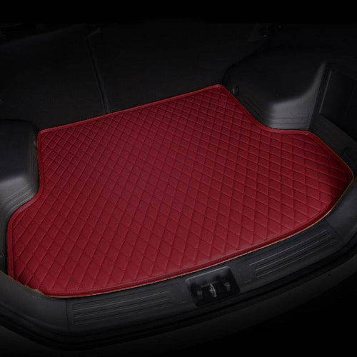 Custom car trunk mats Wine Red