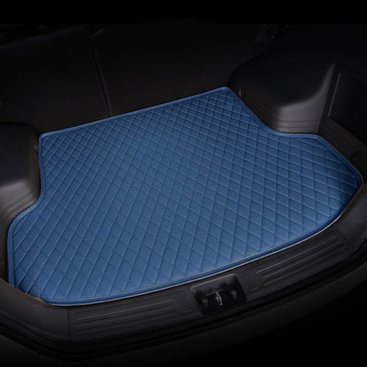 Custom car trunk mats Blue